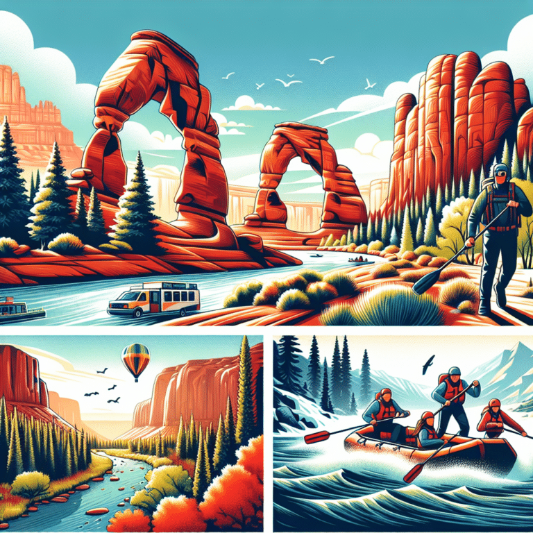 Outdoor adventure attractions in Utah